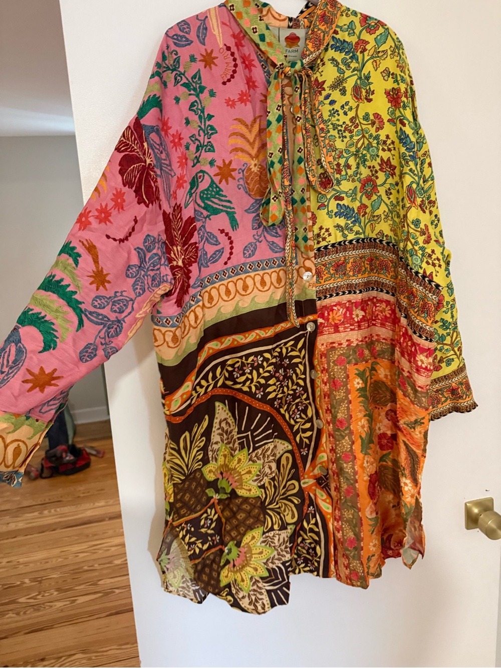 Farm Rio Silky Tunic Dress